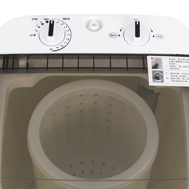 Lux compact washing machine, convenient & portable, Washing&Spinning function with removable spin tub, surprisingly spacious load